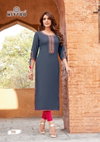 Styli Vol 2 By Mittoo Designer Rayon Embroidery Kurtis Wholesale Price in Surat
